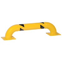 Garde-corps &agrave; profil bas pour rayonnages, 3' la x 0,75' h, Jaune Cintas