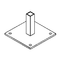 Curtain Partition Floor Mount Cintas