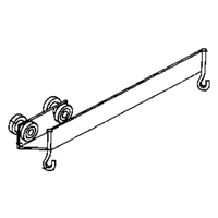 Curtain Partition Overlap By-Pass Roller Cintas