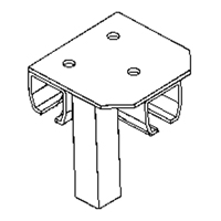 Floor Mount Curtain Partition Connector Cintas