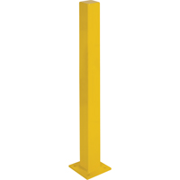 Butoirs robustes, Acier, 48" h x 4" la, Jaune Cintas