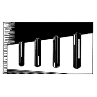 D&eacute;fenses de quai en caoutchouc refoul&eacute;, Caoutchouc, 4-1/2" la x 12" lo x 3-3/4" p Cintas