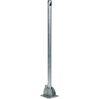 Butoirs repliables, Acier, 42" h x 1-3/4" la, Argent Cintas