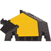 Yellow Jacket&reg; 3-Channel Heavy Duty Cable Protector - Left Turn Cintas