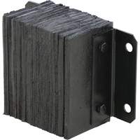 Butoir de quai lamell&eacute;, Horizontal, Caoutchouc, 12" la x 6" p x 10" h Cintas
