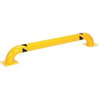 Protecteur de r&acirc;telier &agrave; profil bas, 5,3' la x 0,74' h, Jaune Cintas
