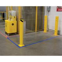 Butoir de s&eacute;curit&eacute;, Acier, 42" h x 5-1/2" la, Jaune Cintas