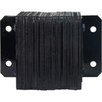 Butoirs de quai lamell&eacute;s, Horizontal, Caoutchouc, 12" la x 4" p x 10" h Cintas