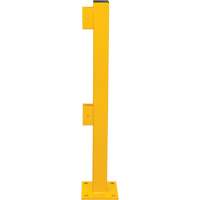 Poteau d'extr&eacute;mit&eacute; pour garde-corps l&eacute;gers, Acier, 42" h, Jaune s&eacute;curit&eacute; OSHA Cintas