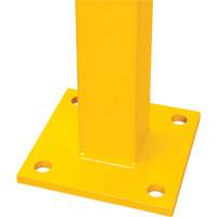 Poteau de coin pour garde-corps l&eacute;gers, Acier, 42" h, Jaune s&eacute;curit&eacute; OSHA Cintas