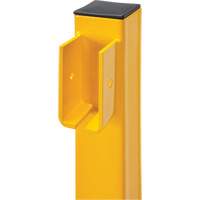 Poteau d'extr&eacute;mit&eacute; pour garde-corps l&eacute;gers, Acier, 42" h, Jaune s&eacute;curit&eacute; OSHA Cintas