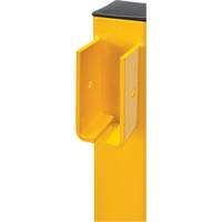 Poteau de coin pour garde-corps l&eacute;gers, Acier, 42" h, Jaune s&eacute;curit&eacute; OSHA Cintas