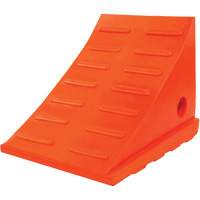15 Ton General Purpose Wheel Chock, Urethane, Orange Cintas