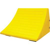 70 Ton Large Equipment Wheel Chock with Handle, Urethane, Yellow Cintas