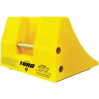 70 Ton Large Equipment Wheel Chock with Handle, Urethane, Yellow Cintas