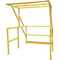 Mezzanine Safety Gate, 70" L x 77" H, 78" Raised, Yellow Cintas