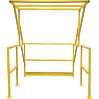 Mezzanine Safety Gate, 70" L x 77" H, 78" Raised, Yellow Cintas