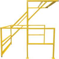 Mezzanine Safety Gate, 70" L x 77" H, 78" Raised, Yellow Cintas