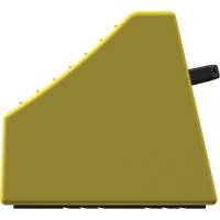 Cale de roue ultra-robuste pour l'exploitation mini&egrave;re Checkers Safety sans support, PEHD, Jaune, 14-1/2" la x 17-1/2" p x 16" h Cintas