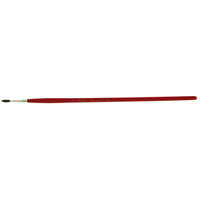 Round Marking Paint Brush, 9/64" Brush Width, Camel Hair, Wood Handle Cintas