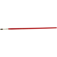 Round Marking Paint Brush, 5/32" Brush Width, Camel Hair, Wood Handle Cintas