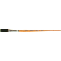 One Stroke Paint Brush, 3/8" Brush Width, Ox Hair, Wood Handle Cintas
