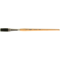 One Stroke Paint Brush, 1/2" Brush Width, Ox Hair, Wood Handle Cintas