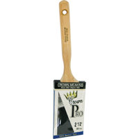 Pinceau &agrave; soies angulaires Crown Pro, Soies, Manche Bois, Largeur de 2-1/2" Cintas