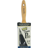 Pinceau &agrave; soies angulaires Crown Pro, Soies, Manche Bois, Largeur de 2-1/2" Cintas