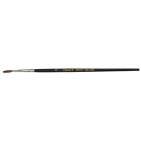 Black Pointed Bristle Artist Brush, 2.1 mm Brush Width, Camel Hair, Wood Handle Cintas
