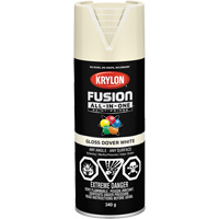 Fusion All-In-One Spray Paint, Dover White, Gloss, 12 oz., Aerosol Can Cintas