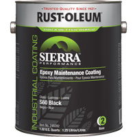 Sierra S60 Water-Based Epoxy Maintenance Coating Part 2 Base, Gallon, Black Cintas