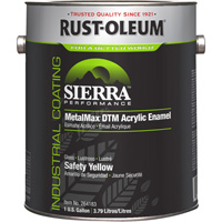 Sierra Performance MetalMax&reg; Plus DTM Acrylic Enamel, Gallon, Yellow Cintas