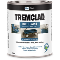 Tremclad&reg; Water-Based Rust Paint, 946 ml, Can, Black Cintas
