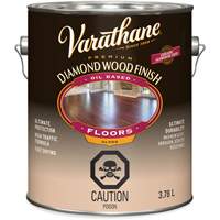Varathane&reg; Diamond Wood Finish Floors Coating, 3.78 L, Clear, Gloss Cintas