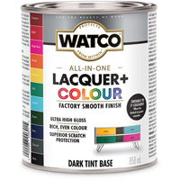 Composant de base fonc&eacute; pour finition laqu&eacute;e + couleur tout-en-un Watco, 946 ml, Base &agrave; teinte fonc&eacute;e, Tr&egrave;s brillant Cintas