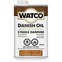 Huile danoise Watco, 947 ml, Noyer fonc&eacute;, Transparent Cintas