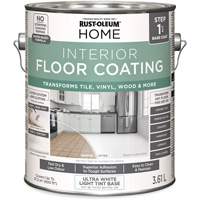 Home Interior Floor Coating System Base Coat, 3.61 L, Water-Based, Very Flat, Tint Base/White Cintas