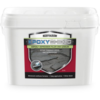 Mat&eacute;riau de remplissage de d&eacute;pression et de nivellement pour asphalte EpoxyShield, Seau, Noir Cintas