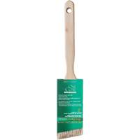 Brosse de pouce &agrave; angle One Coat, Soie blanche, Manche Bois, Largeur de 2" Cintas