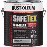 SafeTex&reg; Easy-Tread Acrylic Coating, 1 gal., Water-Based, Flat/Textured, Grey Cintas