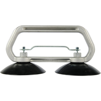 Vacuum Cups - Heavy-Duty Double Cup, 75 lbs. Capacity, 5", Pull-bar, 10" Handle Length Cintas