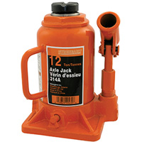 314A Bottle Jack, 12 tons, Manual Hydraulic, 13" Raised Height Cintas