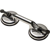 Manually Operated Hand Vacuum Cups - Double Handcup, 66 lbs. Capacity, 4-5/8", Lever, 13" Handle Length Cintas