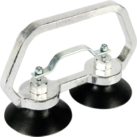 Vacuum Cups - Heavy-Duty Double Cup, 30 lbs. Capacity, 3", Pull-bar, 7" Handle Length Cintas