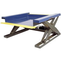 Tables &eacute;l&eacute;vatrices hydrauliques pr&egrave;s du sol, Acier, Capacit&eacute; de 2000 lb Cintas