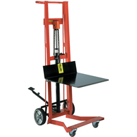 Hydraulic Platform Lift Stacker, Foot Pump Operated, 750 lbs. Capacity, 54" Max Lift Cintas