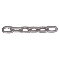 Hot-Dipped Galvanized Chains, Carbon Steel, 1/2" x 200' (60.96 m) L, Grade 40, 9200 lbs. (4.6 tons) Load Capacity Cintas