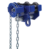 Geared Trolley, 1000 lbs. (0.5 tons) Capacity, 2-13/32" - 5" Cintas