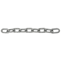 Straight Link Chain, Low Carbon Steel, 1/8" x 1000' (304.8 m) L, Grade 30, 400 lbs. (0.2 tons) Load Capacity Cintas